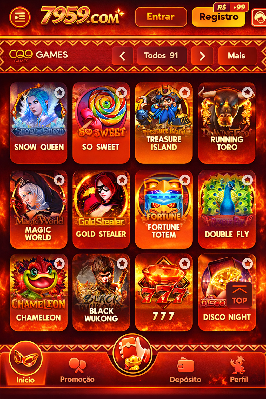 porcentagem dos jogos slots 